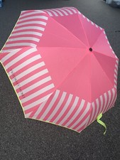 Victoria's Secret Limited Edition Travel Stripe Portable Compact Umbrella NWT