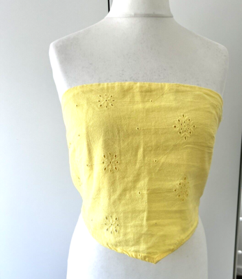 bershka yellow top
