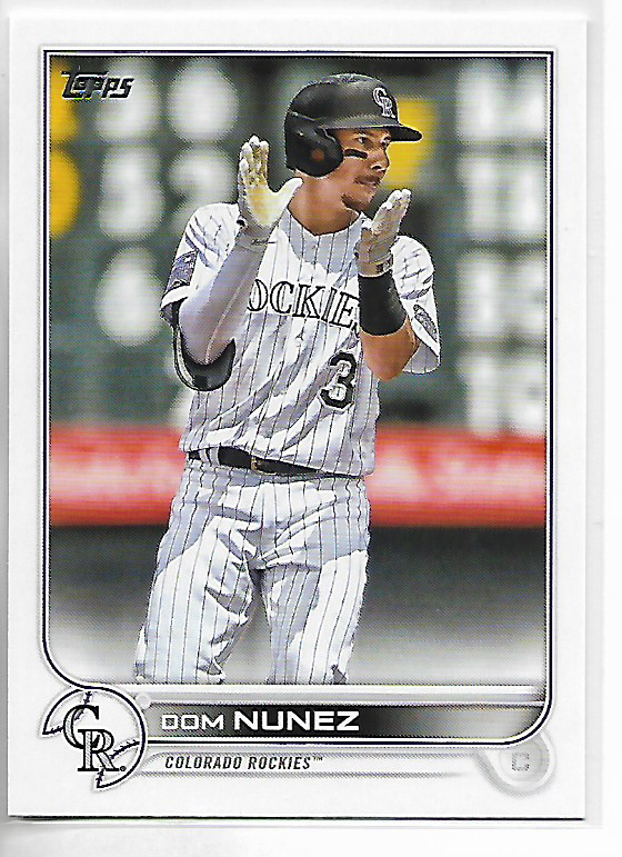 2022 Topps Series 1 Dom Nunez Card #193