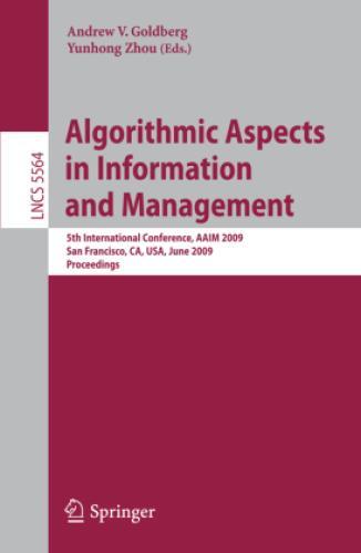Thumbnail - Algorithmic Aspects In Information And Management 5th International