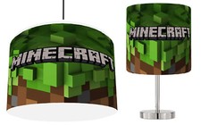 MINECRAFT EARTH LAYER  3D Ceiling Light Shade , Stick Lamp or Bundle , Reusable