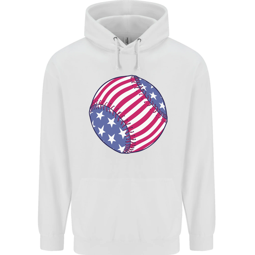Baseball USA Stars and Stripes American Flag Childrens Kids Hoodie - Picture 82 of 88
