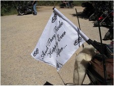 Motorcycle Biker Harley Honda Wedding Flag