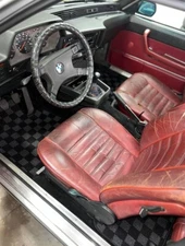 P2M for BMW E24 6-Series 1977-89 Coupe Front Rear Race Floor Carpet Mat Checker