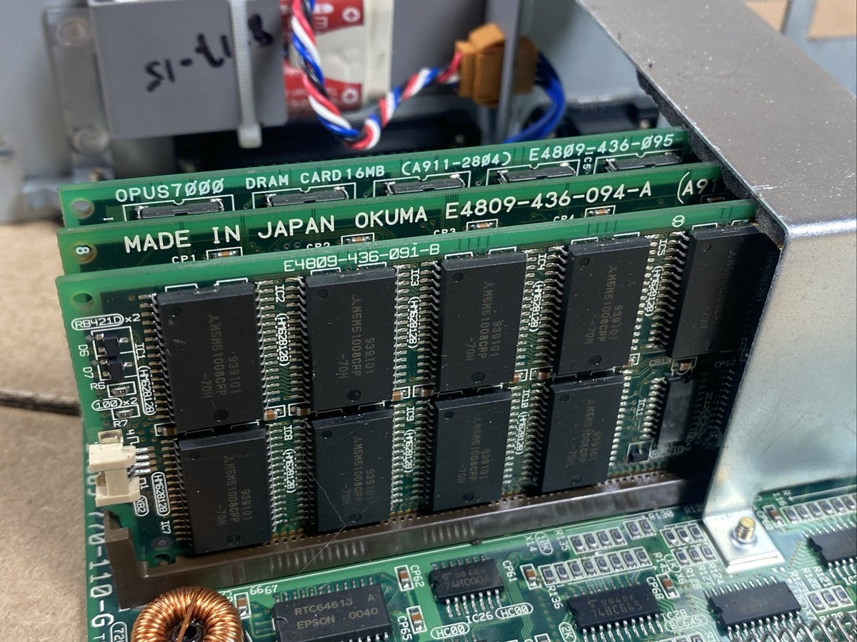 OKUMA E4809-770-110-G UCMB+F Board A911-2801 E4809-436-091-B A911