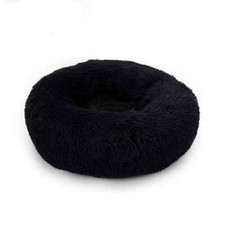 Donut Plush Pet Dog Cat Bed Fluffy Soft Warm Calming Bed Sleeping Kennel Nest