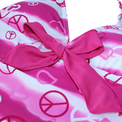 Girls Tankini Swimsuit Swimwear Bathing Suit Beachwear Children Tops+Bottoms Set - Picture 32 of 32