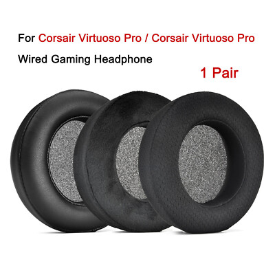 1 Pair Ear Pads Cushion Cover for Corsair Virtuoso Pro/PRO Wired Gaming Headset