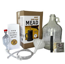Mead Making Kit by - Make Your Own Honey Wine Reusable 1 Gallon Mead Kit
