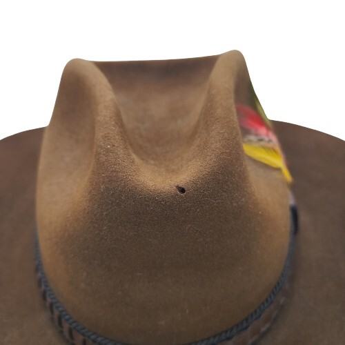 Vintage Stetson 3X Biber Cowboy Hut Schatzlein Saddle Shop Minneapolis Minn Größe 7 - Bild 12 von 13
