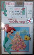Ariel's Christmas Under The Sea- Read-Along Book & Tape-New, Still Sealed-1991