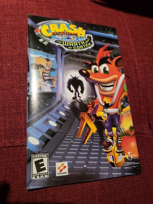 PlayStation 2 Crash Bandicoot Wrath Of Cortex Instruction Booklet Manual Only ￼