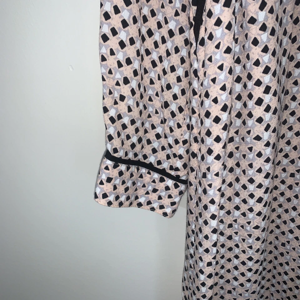 Seraphine Maternity Dress Size 4 Pink Black White Pockets Drawstring - Image 4 of 4