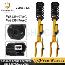 For 2012-2015 Jeep Grand Cherokee SRT SRT8 2x Front Shock Strut Assy w/ Electric