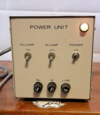 PERKIN ELMER DOUBLE BEAM SPECTROPHOTOMETER COLEMAN 124 POWER SUPPLY & PWR CABLES