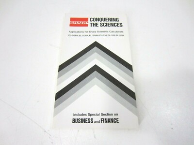Sharp Conquering Sciences Applications EL-506H, 508A, 509A, 510, 515, 550 Calcs