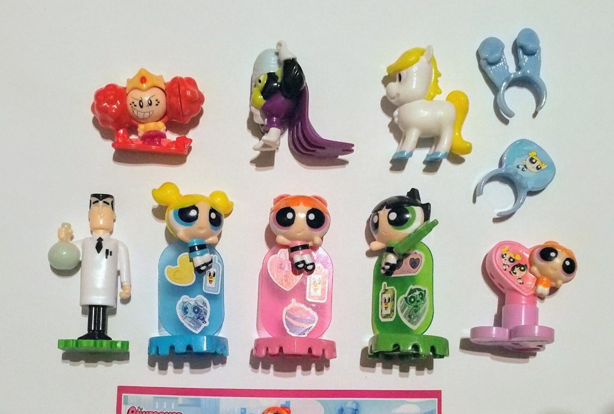 THE POWERPUFF GIRLS KINDER SURPRISE FIGURINES SET CARTOON NETWORK