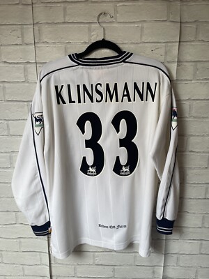 Maillot Domicile Tottenham Hotspur 1997/99 Adulte Taille M - Marque Pony, Manches Courtes, Blanc, Collector