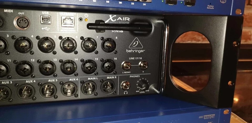 Xr18 Rack Build Rack Ears for Behringer XR18-XR16-SD18-Midas-MR16-MR18 | eBay