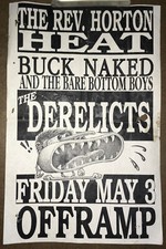 Band Poster Flyer OFFRAMP Seattle Reverend Horton Heat  THE DERELICTS 91