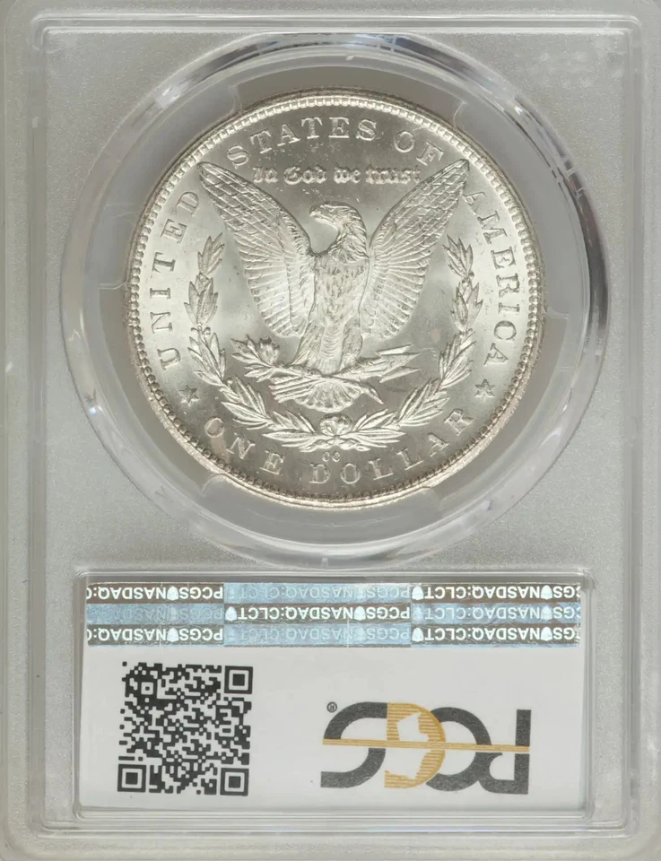 1879-CC $1 PCGS MS64+ CAC Morgan Silver Dollar 25657720 - Image 4 of 4