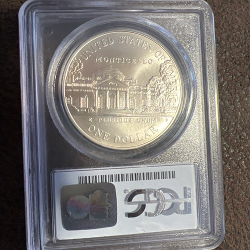 1993-P Jefferson Silver Commemorative Dollar MS69 PCGS Mint State 69 beautiful - Picture 5 of 7
