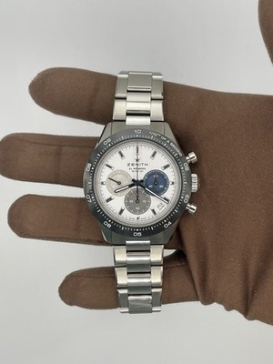 Zenith Chronomaster Sport 41mm White Dial Ceramic Unworn Box Card
