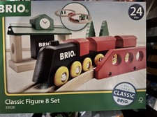 New Brio Classic Wooden Railway Train Set 8 Piece Set - Unopened