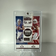 2018 Panini Contenders - Round Numbers Josh Allen, Josh Rosen #RNA-AR (RC)