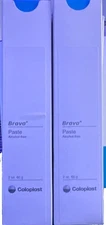 (2) 12050 Coloplast Brava Sting Free Ostomy Barrier Paste 2 oz. Exp 2026 NIB