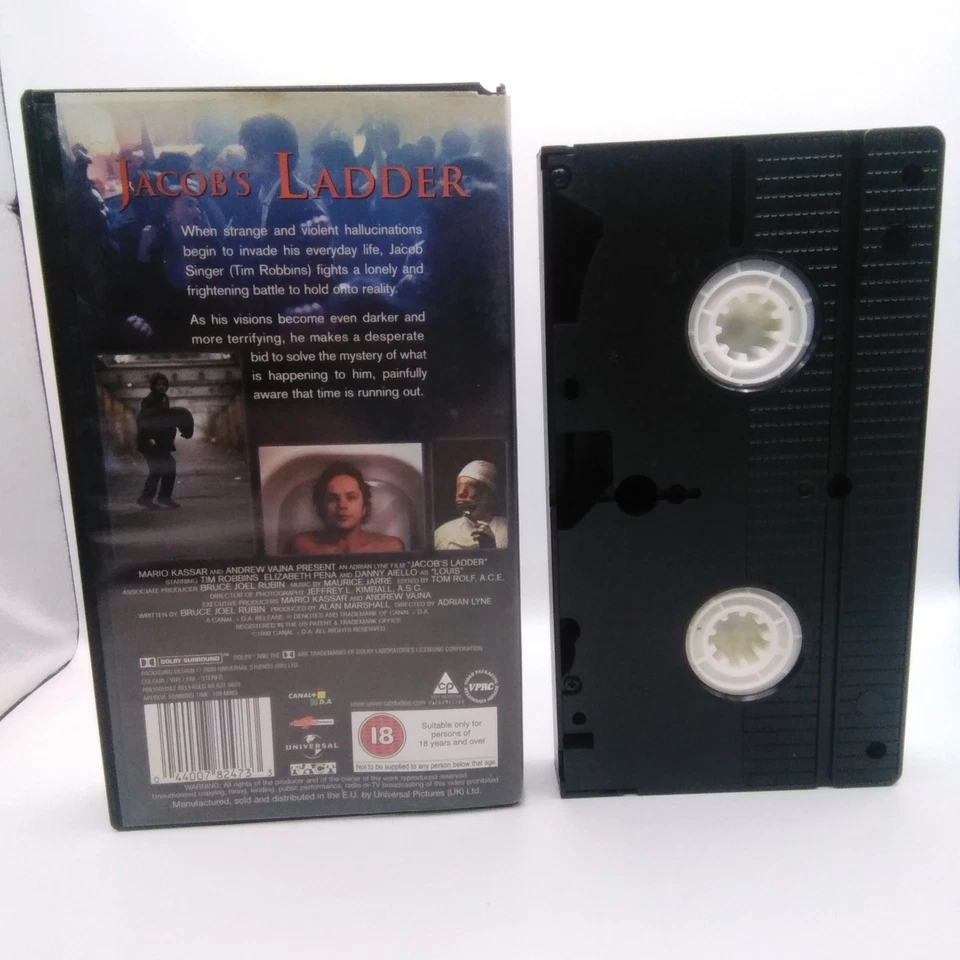 Jacob’s Ladder VHS Pal Tim Robbins, Elizabeth Pena, Danny Aiello Movie Classic - Image 3 of 4