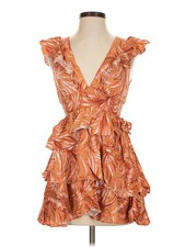 Minkpink Women Orange Cocktail Dress XS