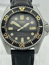 Seiko 2625-0010 Vintage Ladies Quartz Diver Watch Black Two-Tone - Made In Japan