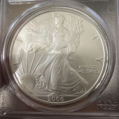 2006 $1 American Silver Eagle PCGS MS69 First Strike 1oz .999 Silver Gem BU