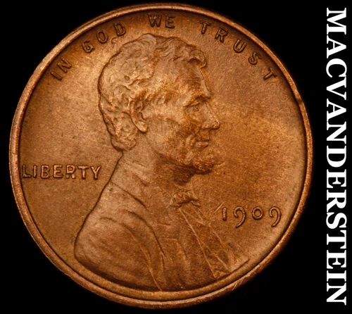 1909 VDB Lincoln Wheat Cent- Uncirculated Luster No Reserve #J3634