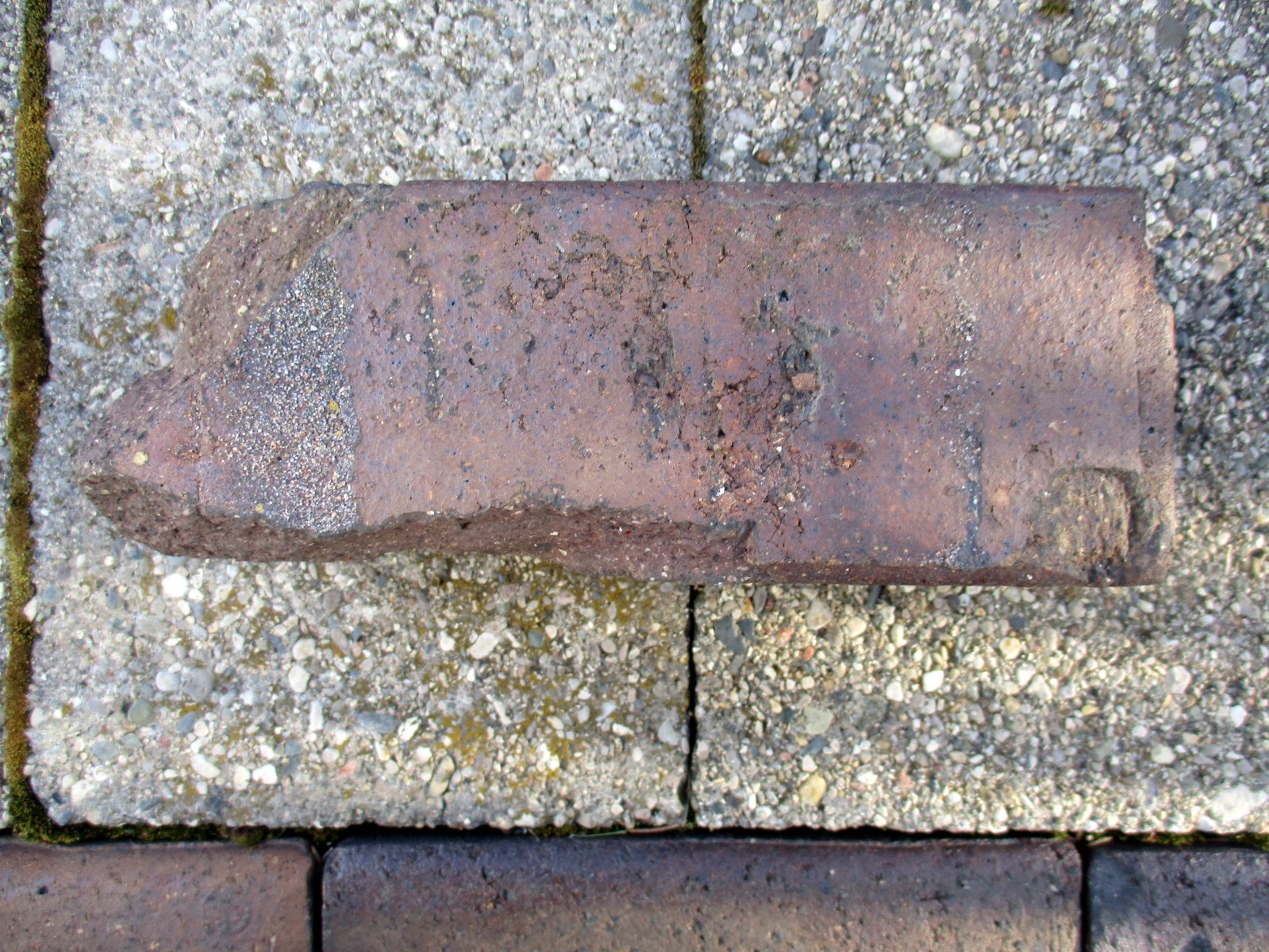 Antique 'Saginaw Block' Street Paving Brick 1894 - 1917 Historical & Collectible