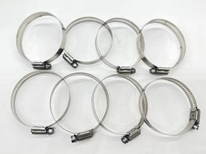 Breeze 40 Hose Clamps, 2-1/16" to 3" Lot of 8