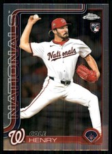 2025 Topps Chrome Update #USC72 Cole Henry RC Washington Nationals 56408
