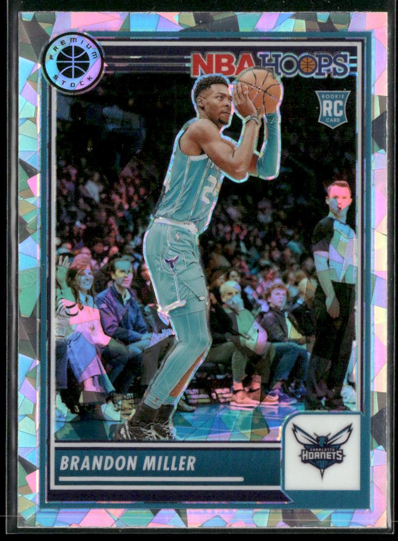 2023-24 Hoops Premium Stock #245 Brandon Miller Ice Prizm
