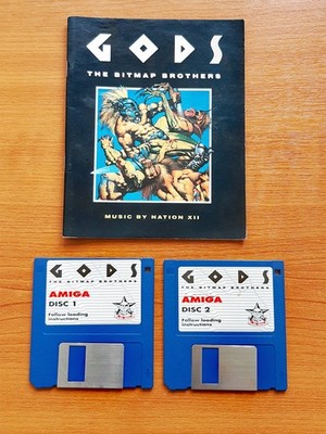 Gods by The Bitmap Brothers/Renegade   Amiga   Manual/Disks only   Fully Working