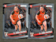 (2) LOT -2025 Panini WNBA Prizm - Te-Hina Paopao #61 Rookie (RC) - Atlanta Dream