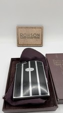 Vintage Ronson Twenty Case Petrol Lighter Cigarette Case Set Boxed &ndash; Working