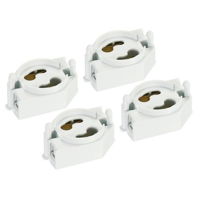 Fluorescent Lamp Start Device Base Turn Lock Style Holder Mounting Bracket 4Pack