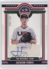 2022 Panini USA Baseball Stars & Stripes Blue Ink /499 Jackson Ferris Auto 0f83
