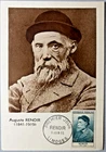 FRANCE AUGUSTE RENOIR FIRST DAY COVER 50F SUR TAXE LIMOGES 1955 POST CARD