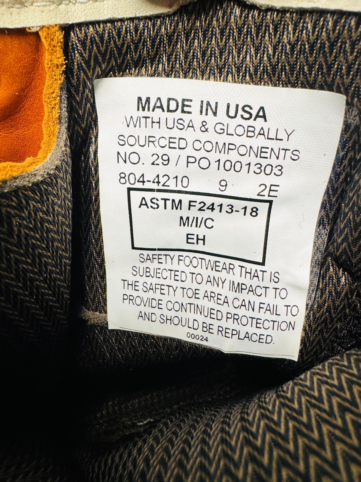 Men's Thorogood 8" Composite Toe Waterproof  Boot 804-4210 SIZE 9 EE