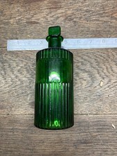 Antique Green Glass Apothecary Bottle -