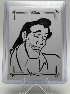 2025 Topps Disney Wonder Sketch Card Artist Autograph Dan Cooney Auto 1/1 Gaston