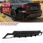 For Lexus IS F 06-13 V Style Gloss Black Shark Fin Rear Bumper Diffuser Spoilers