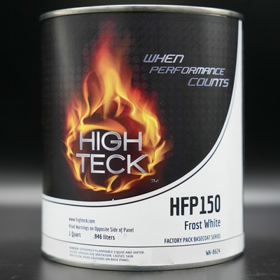 High Teck HFP150 Frost White Basecoat Urethane Auto Paint QUART GM WA8624